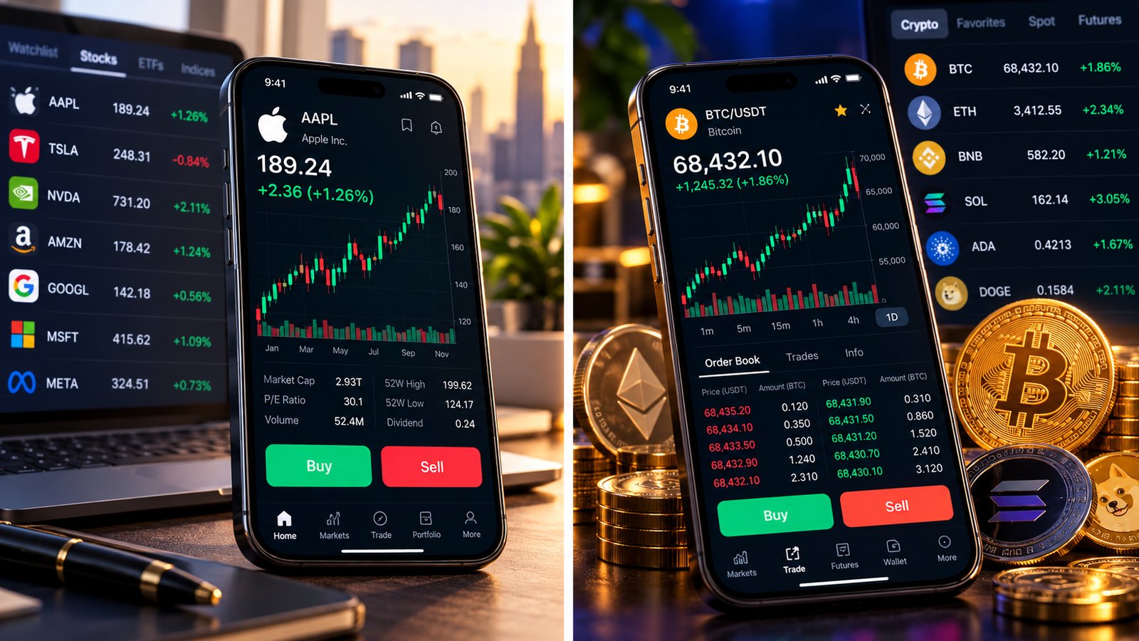 Rendivane — desktop and mobile trading terminal